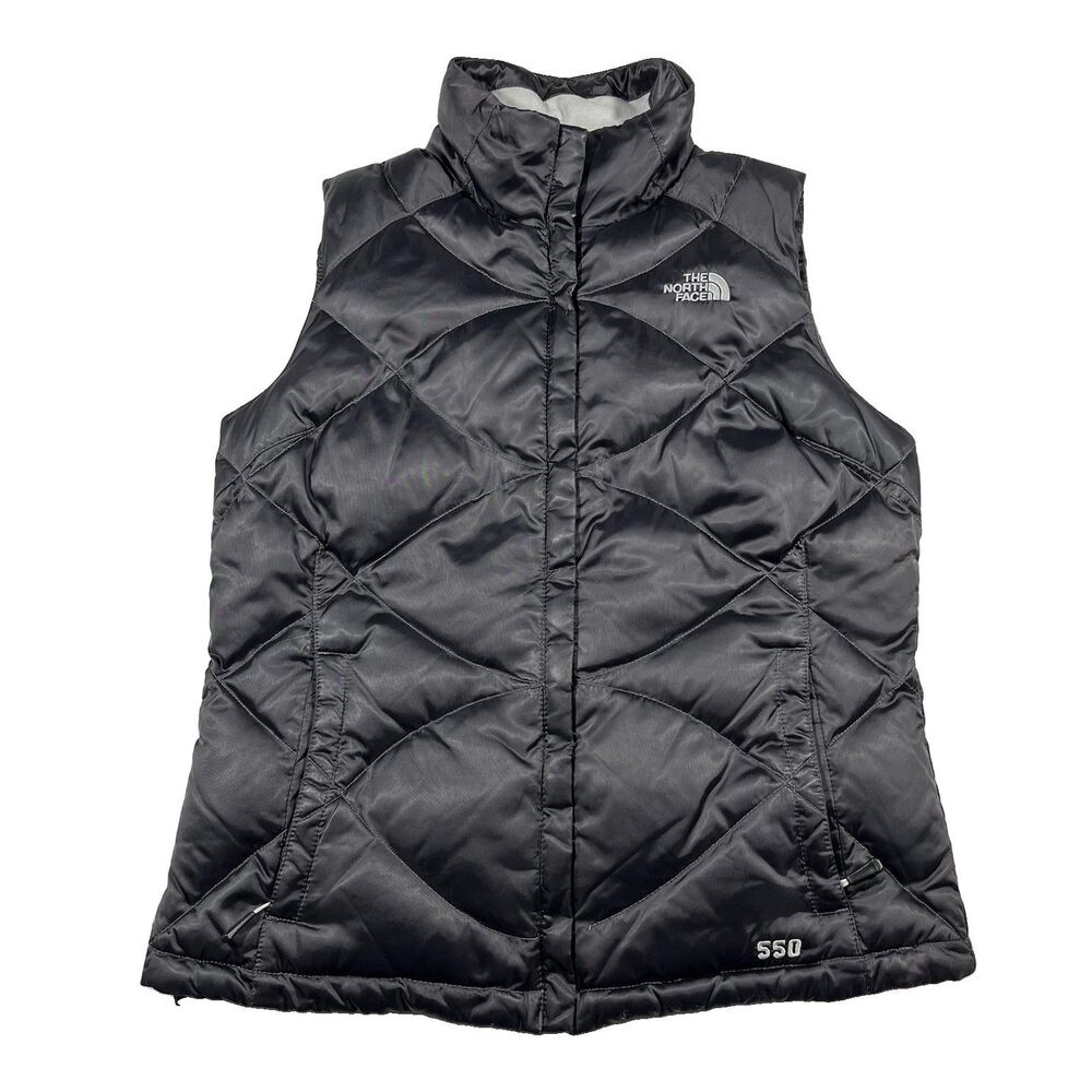 The North Face 550 Down Puffer Vest Black Full Zip Women’s M